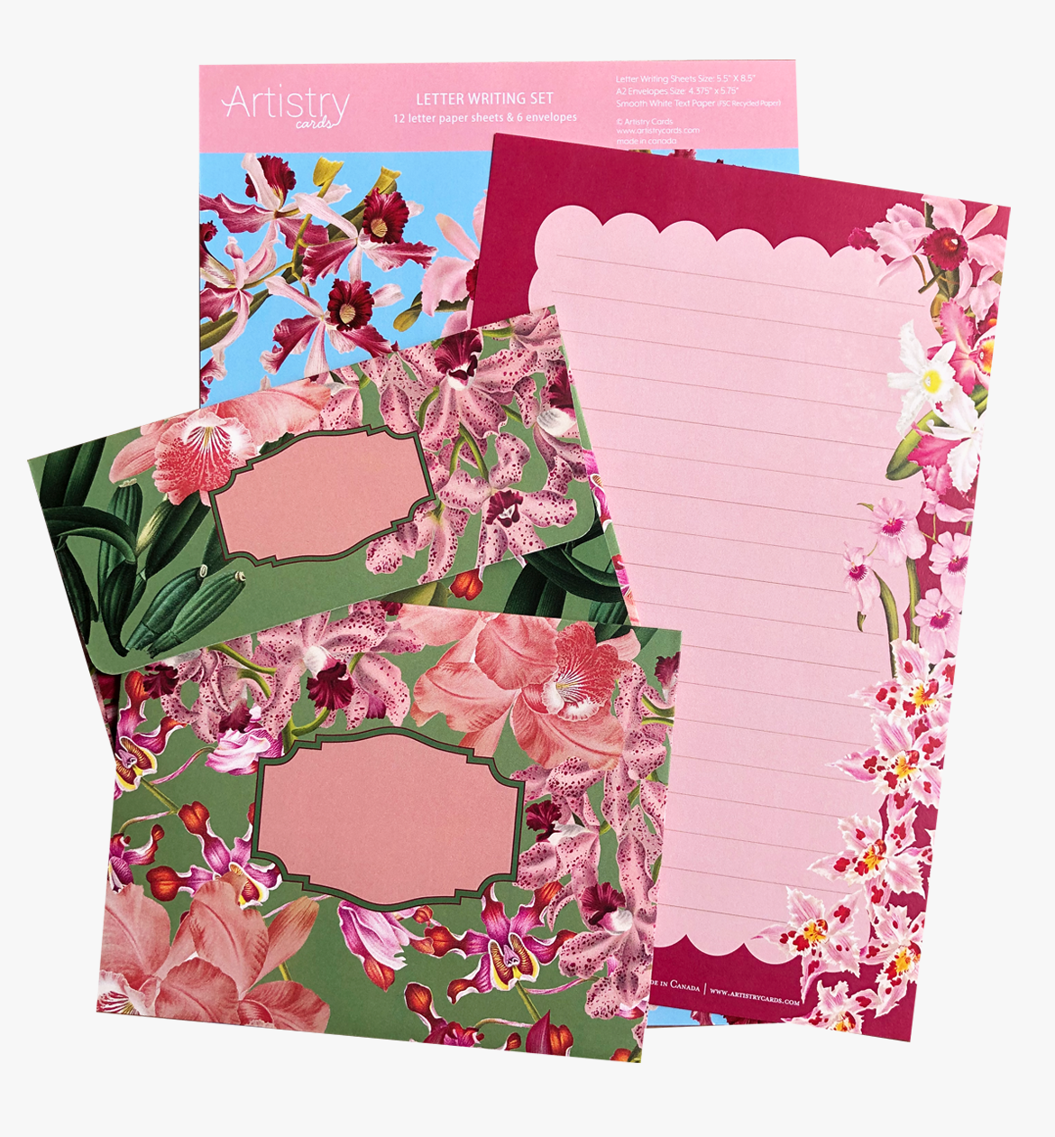 Vintage Orchids Letter Writing Set