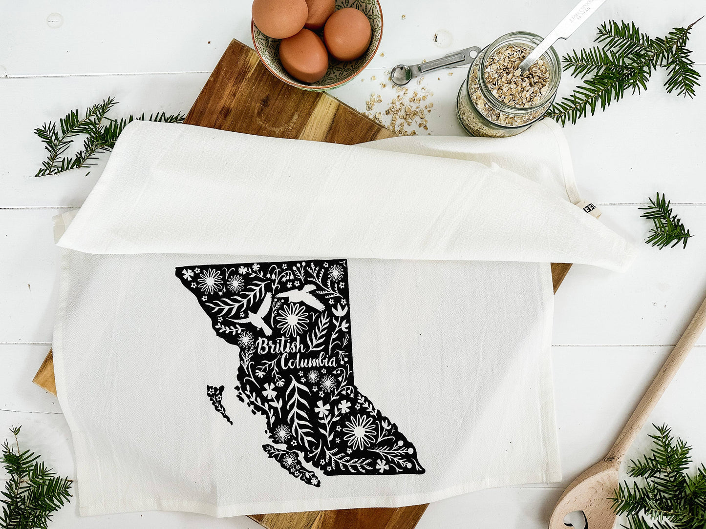 British Columbia Tea Towel /Dish Towel/ Kitchen towel