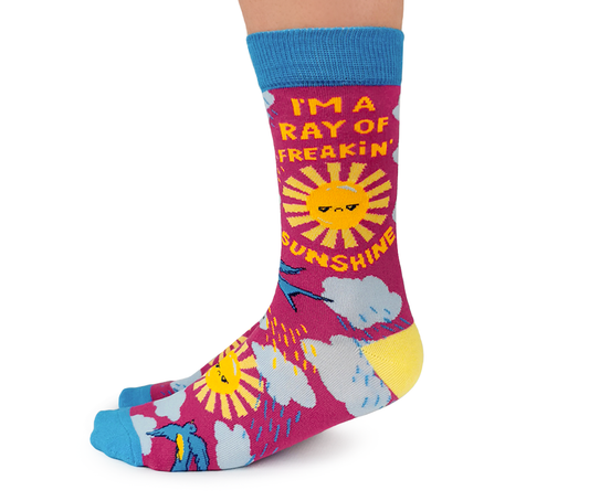 Ray of Sunshine Socks - S/M (Women)