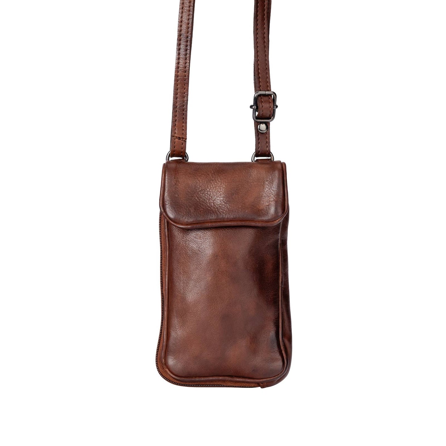 Leather Phone Bag Elk - Brown GW6839BRN