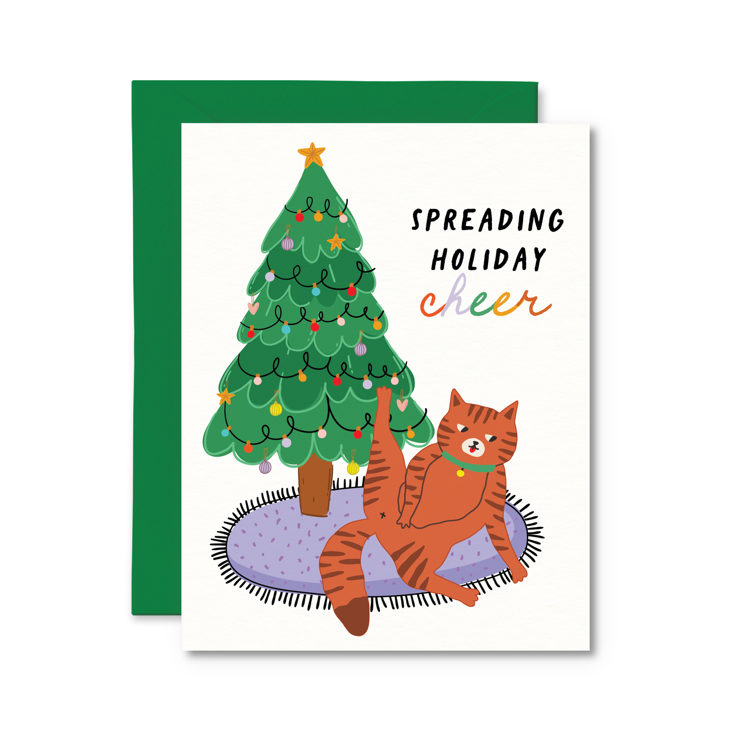 Spreading Holiday Cheer Funny Christmas Card