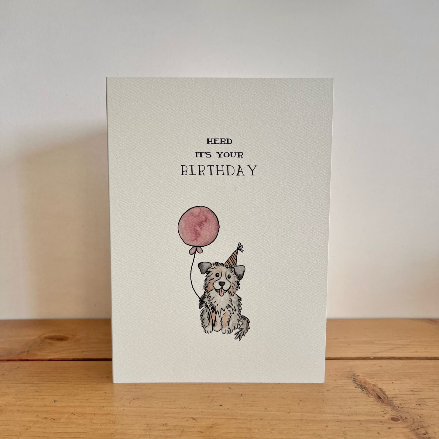 Birthday – “Herd It’s Your Birthday” Shepherd Dog Card