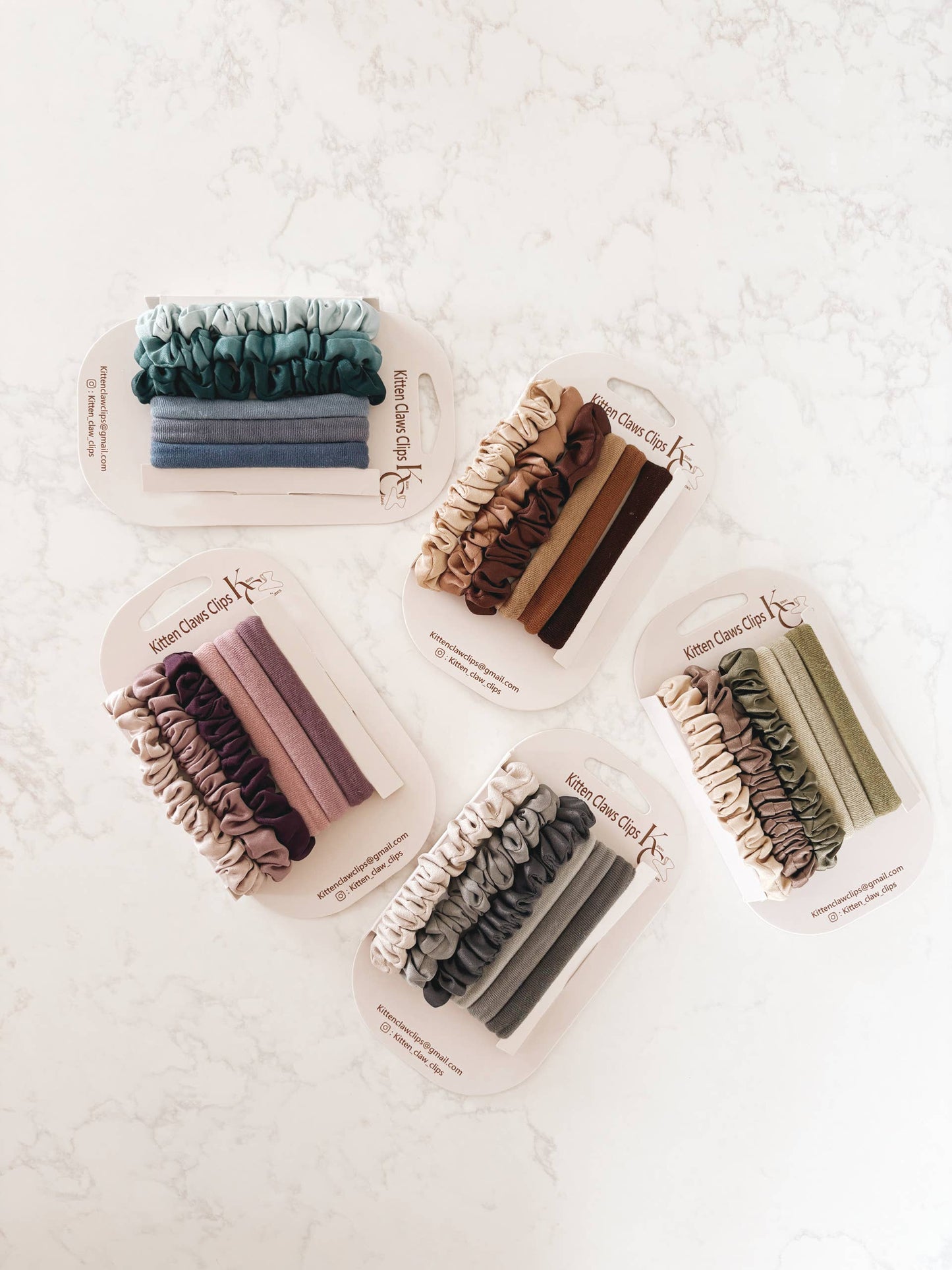 Damage Free Hair Ties: Greys