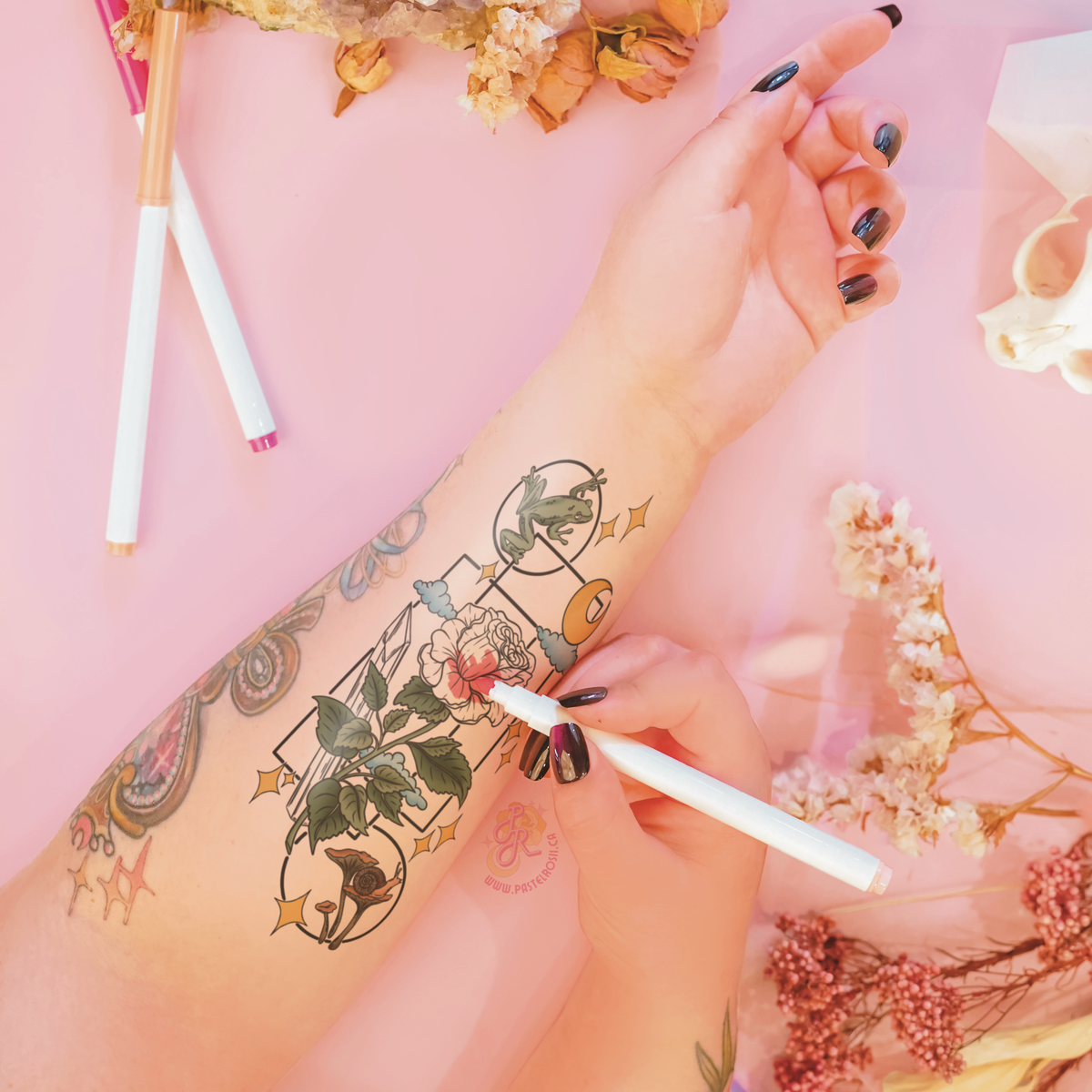 Fantasy Garden Temporary Tattoo