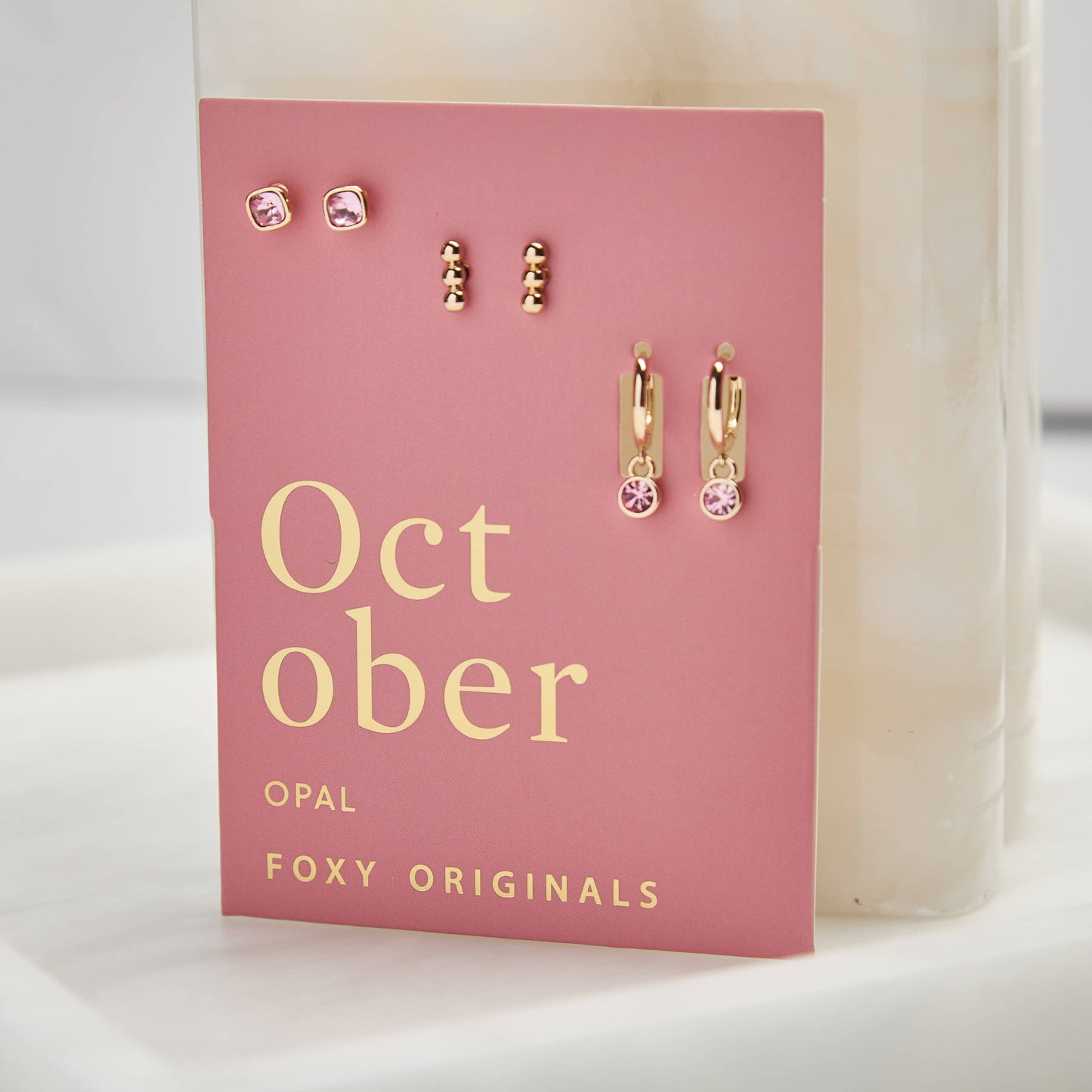 October Birthstone Earrings