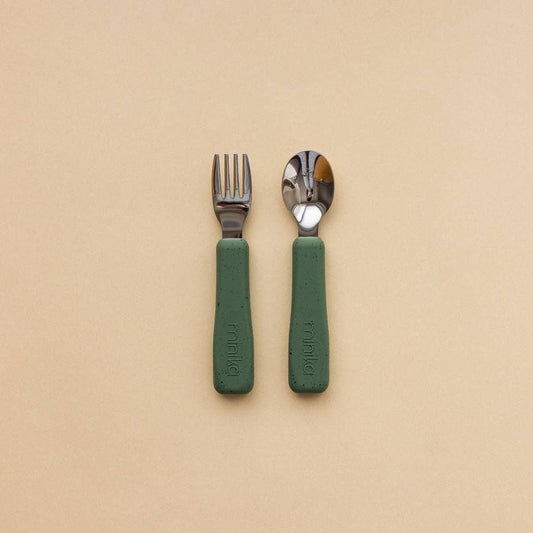 Fork and spoon set - Leaf