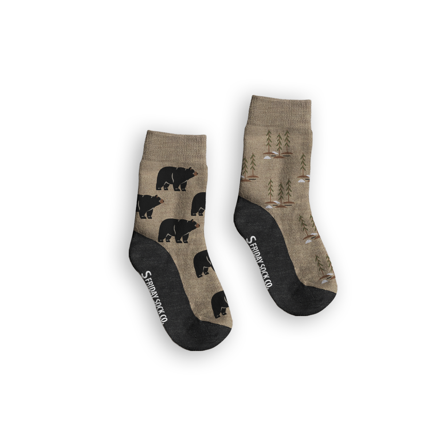 Kid's Bear & Trees Merino Socks