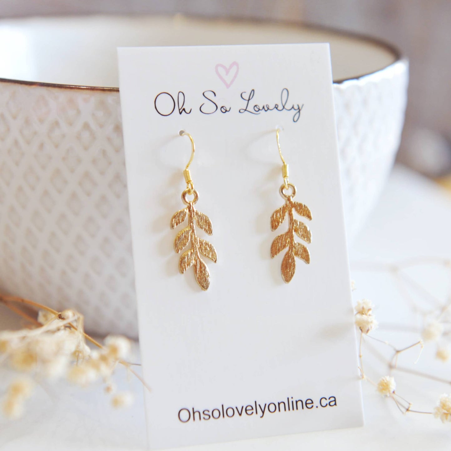 Della Leaf Earrings 