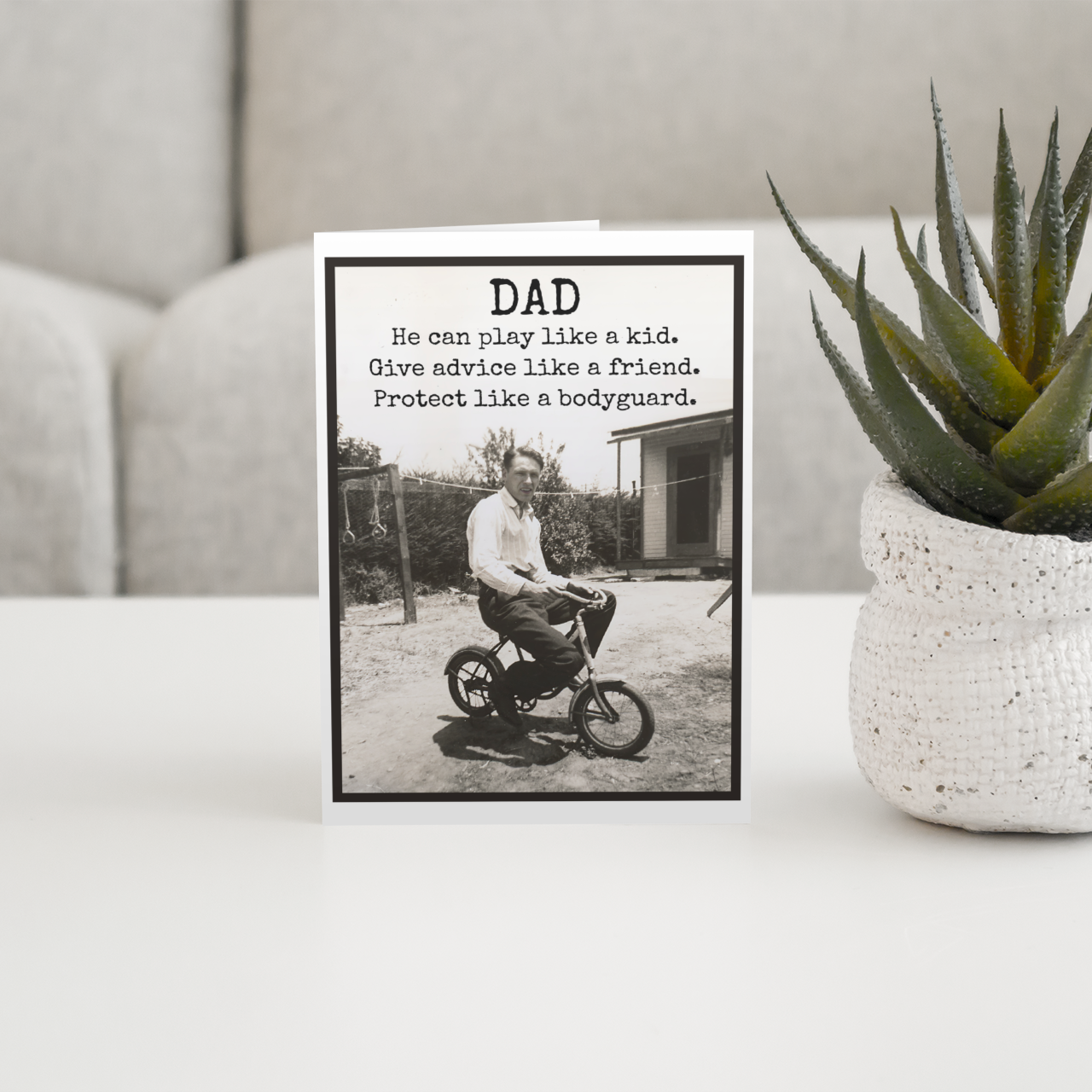 Card For Dad. Play Like a Kid. Father's Day. Birthday.