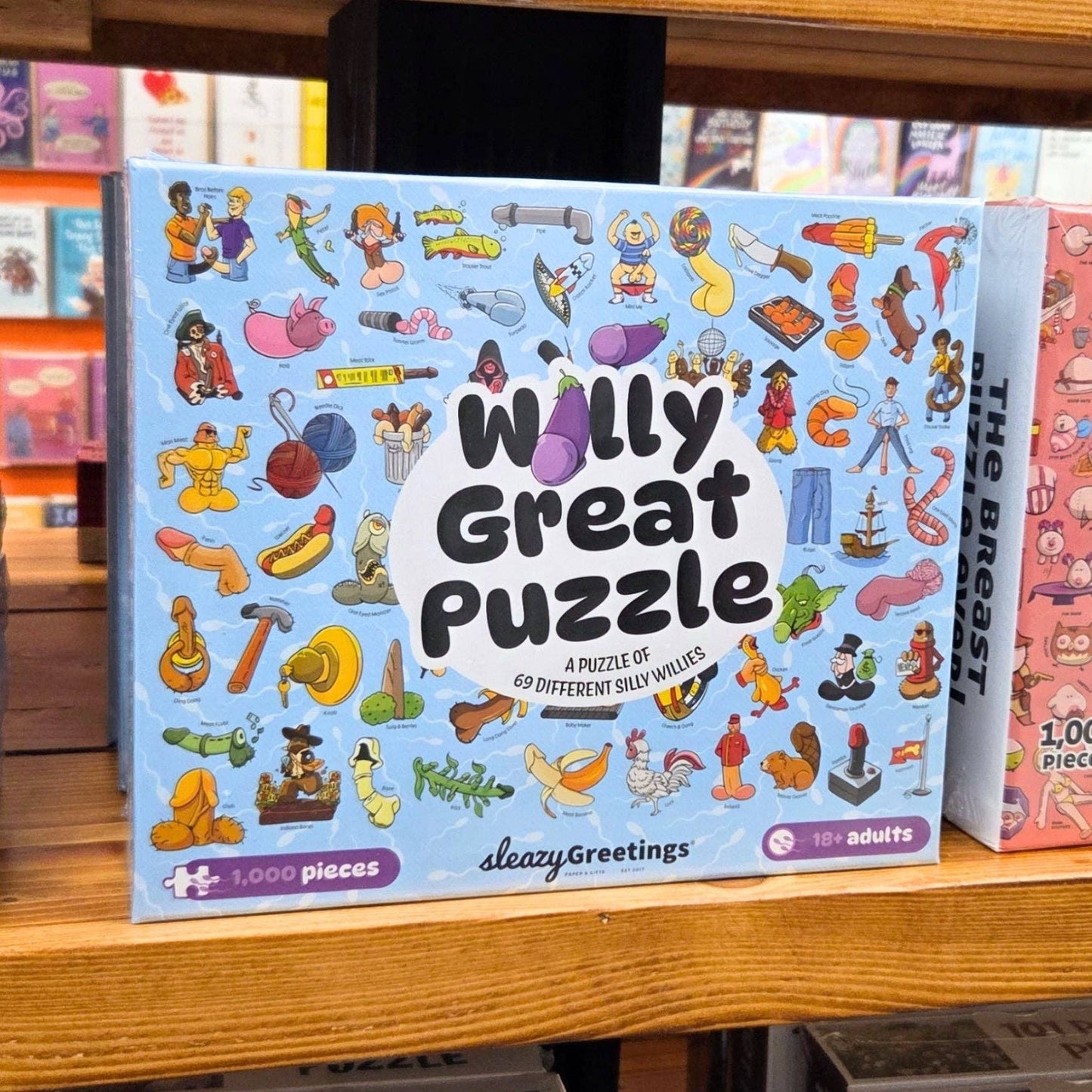 Willy Great Puzzle - Funny Penis 1000 Piece Jigsaw Puzzle