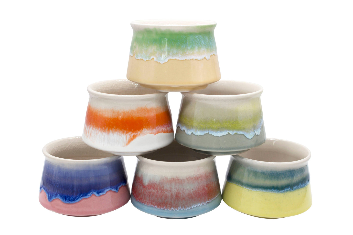 Small Glazed Pot Set