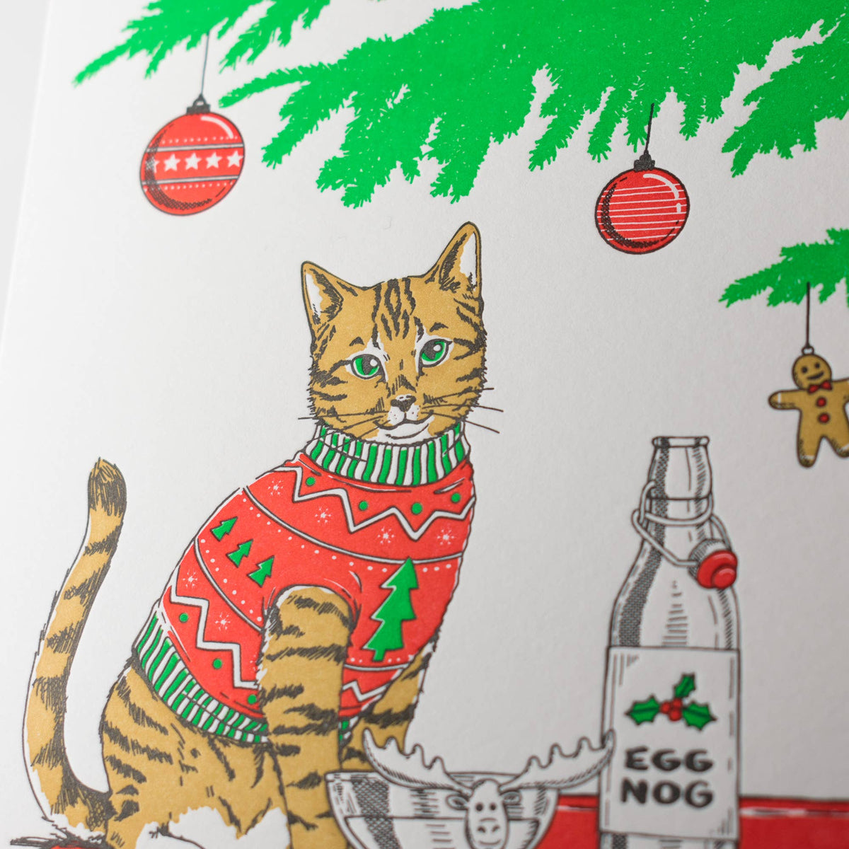 Christmas Sweater Cat Card