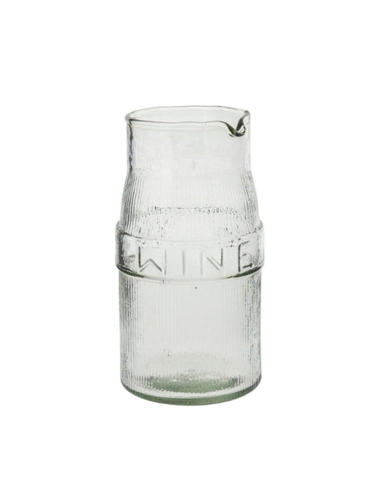 Wine Pressed Glass Pitcher