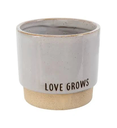Love Grows Stone Pot