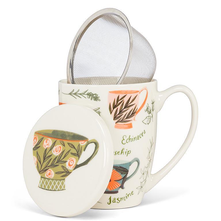 Tea Garden Mug Cover& Strainer-abbott